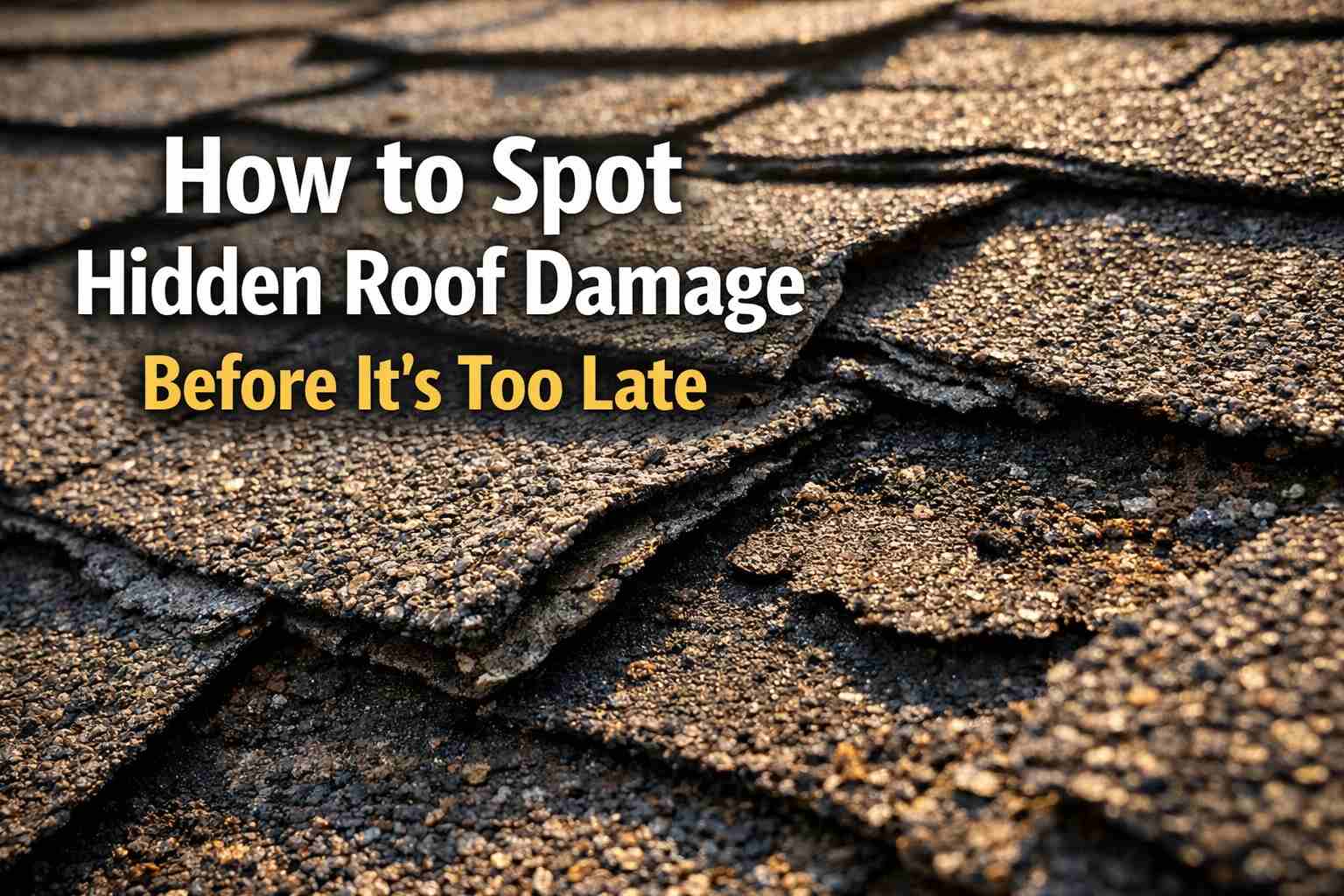 How to Spot Hidden Roof Damage Before It’s Too Late