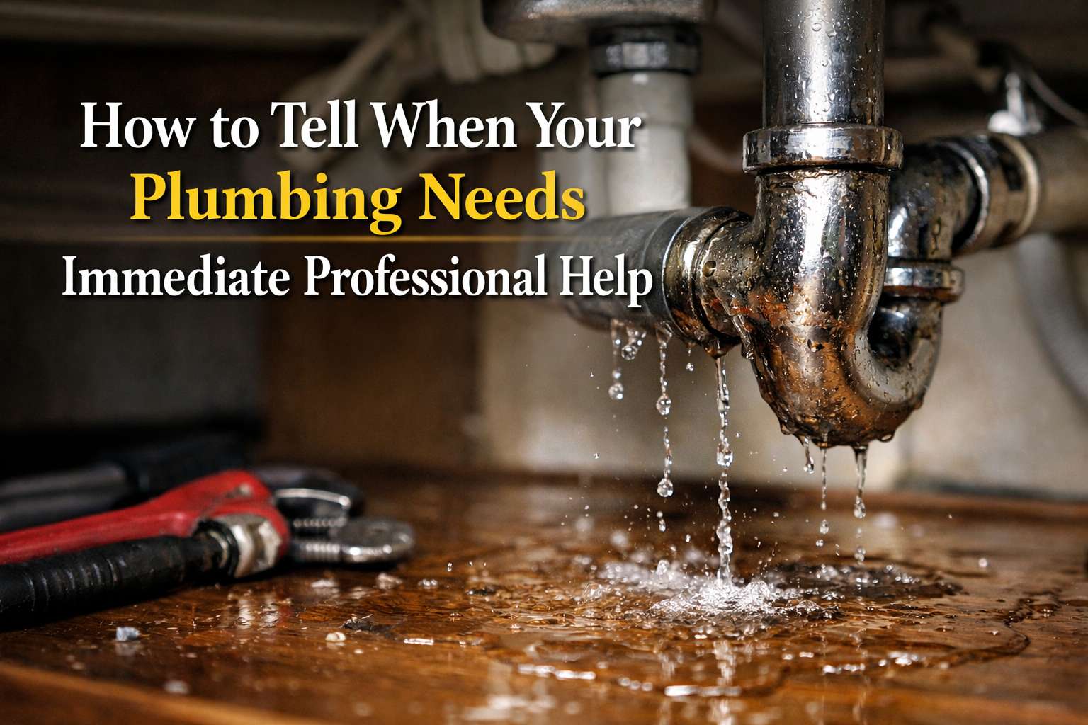 How to Tell When Your Plumbing Needs Immediate Professional Help
