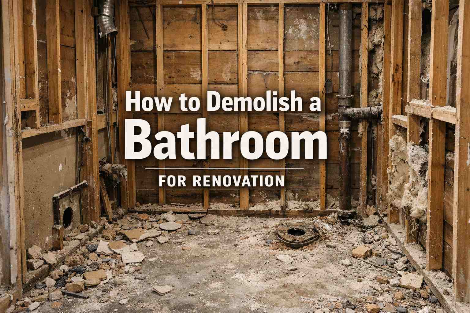 How to Demolish a Bathroom for Renovation