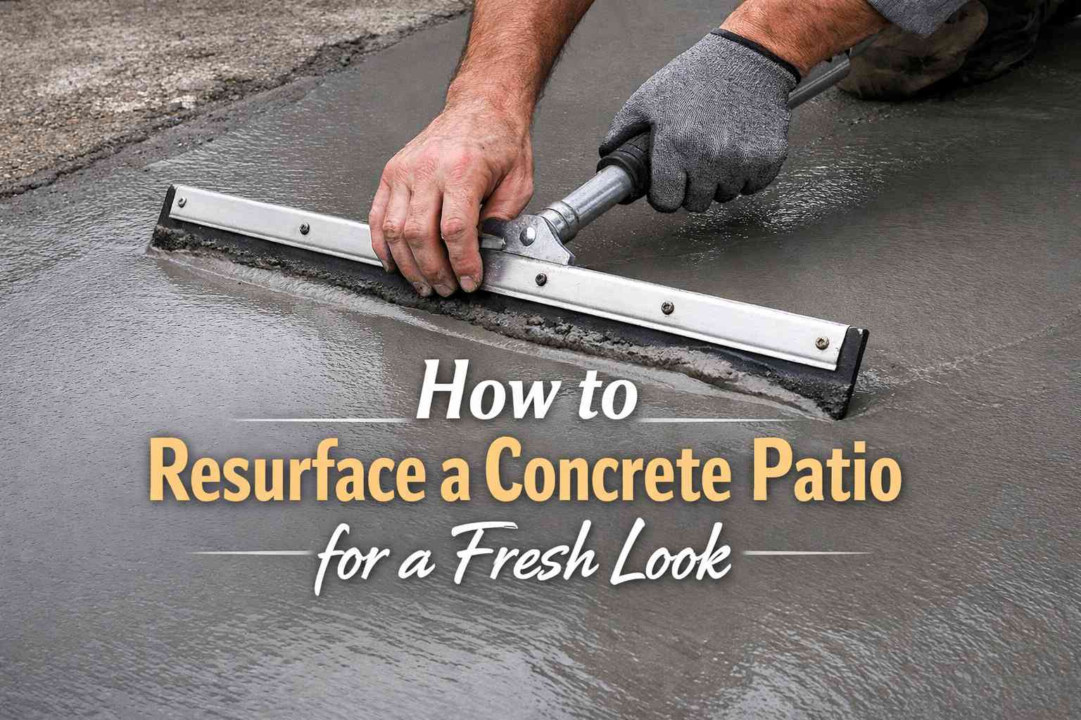 How to Resurface a Concrete Patio for a Fresh Look