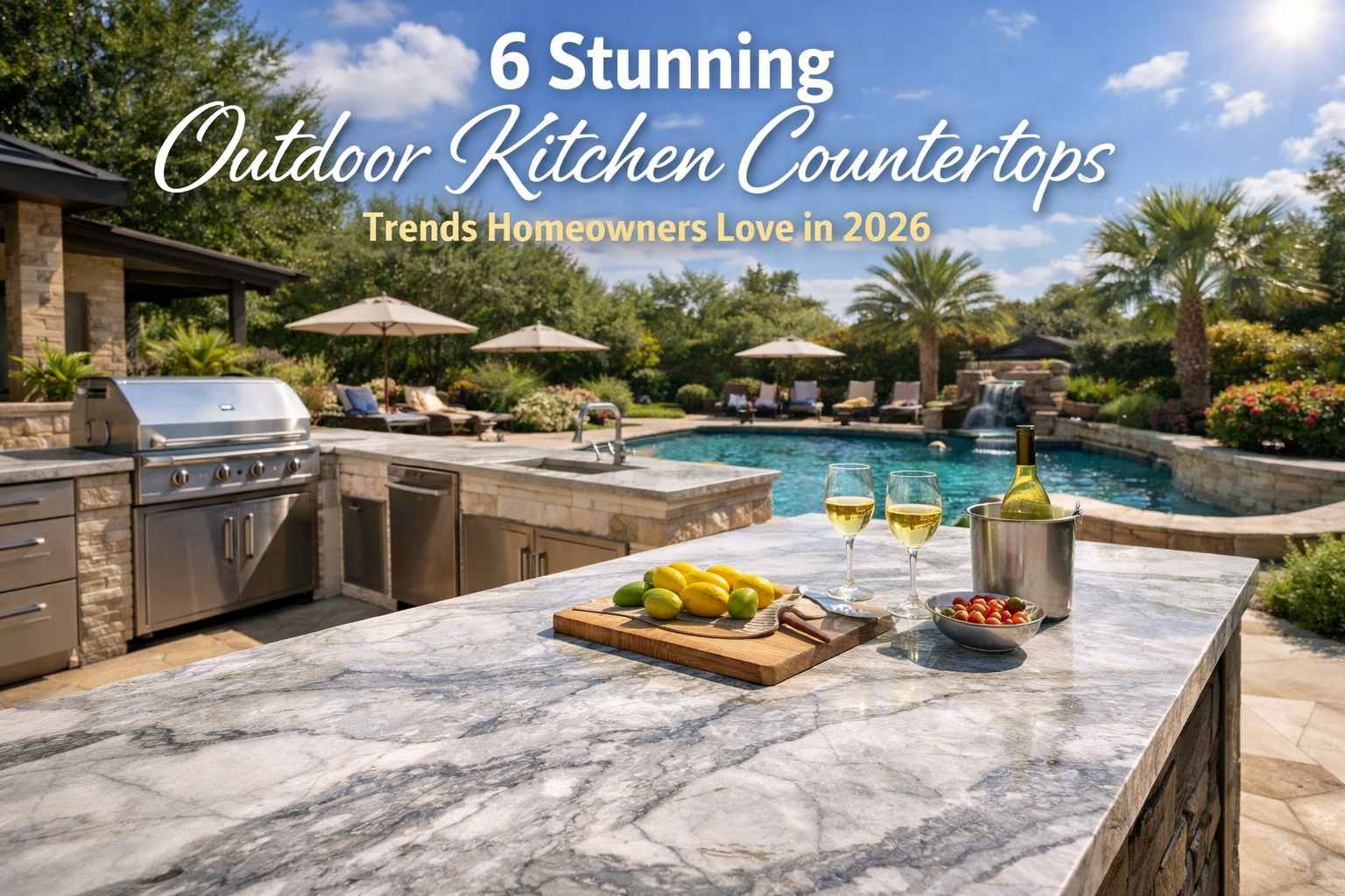 6 Stunning Outdoor Kitchen Countertops Trends Homeowners Love in 2026
