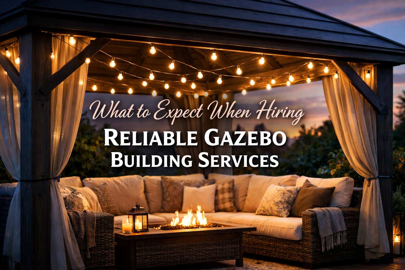 What to Expect When Hiring Reliable Gazebo Building Services