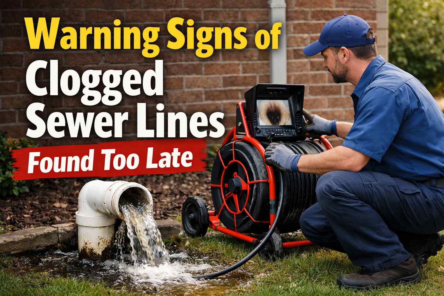 Warning Signs of Clogged Sewer Lines Found Too Late