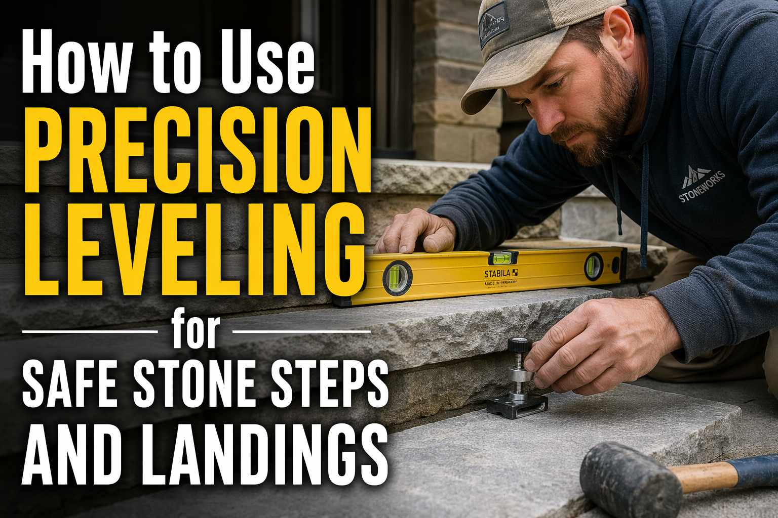 How to Use Precision Leveling for Safe Stone Steps and Landings
