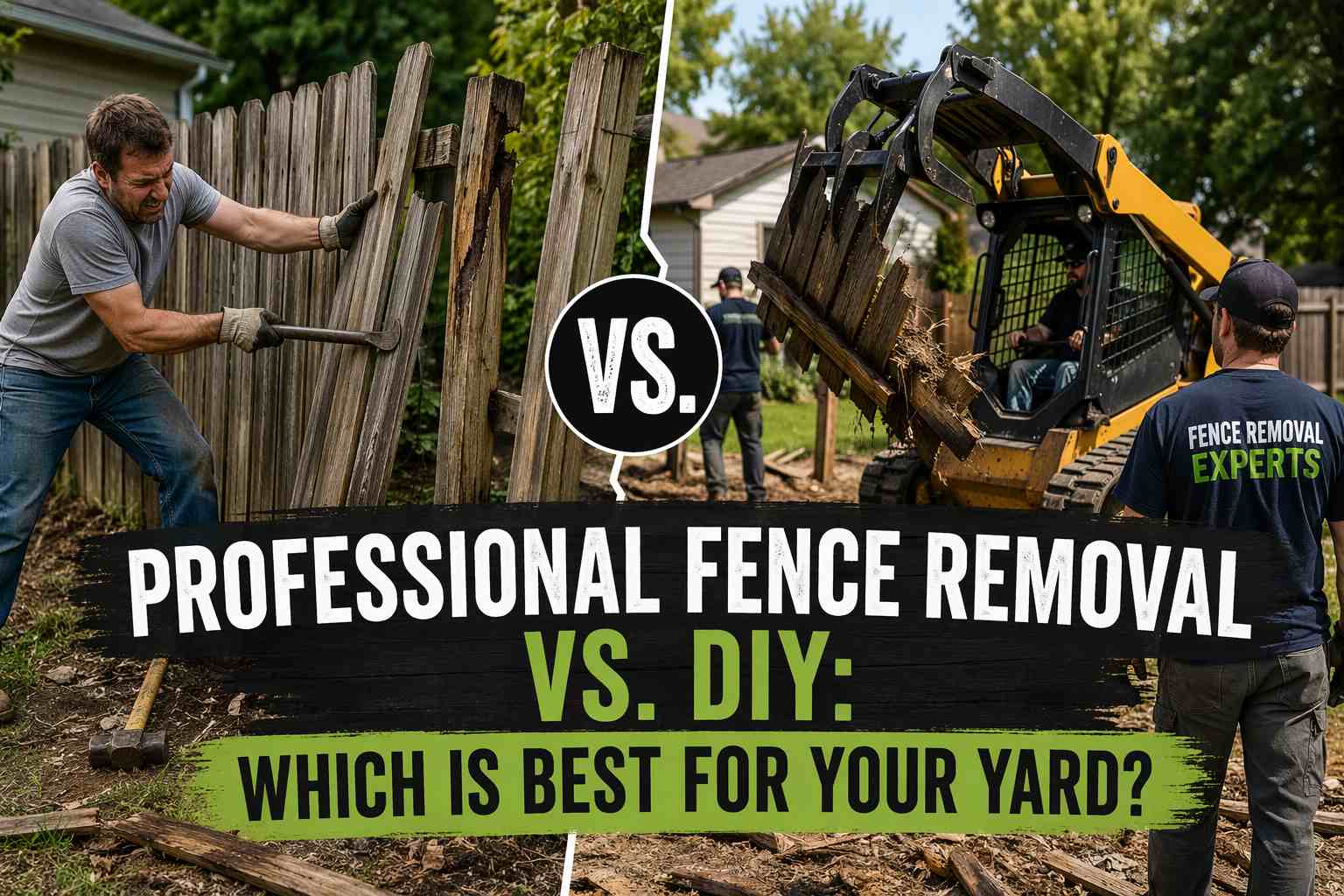 Professional Fence Removal vs. DIY: Which Is Best for Your Yard?