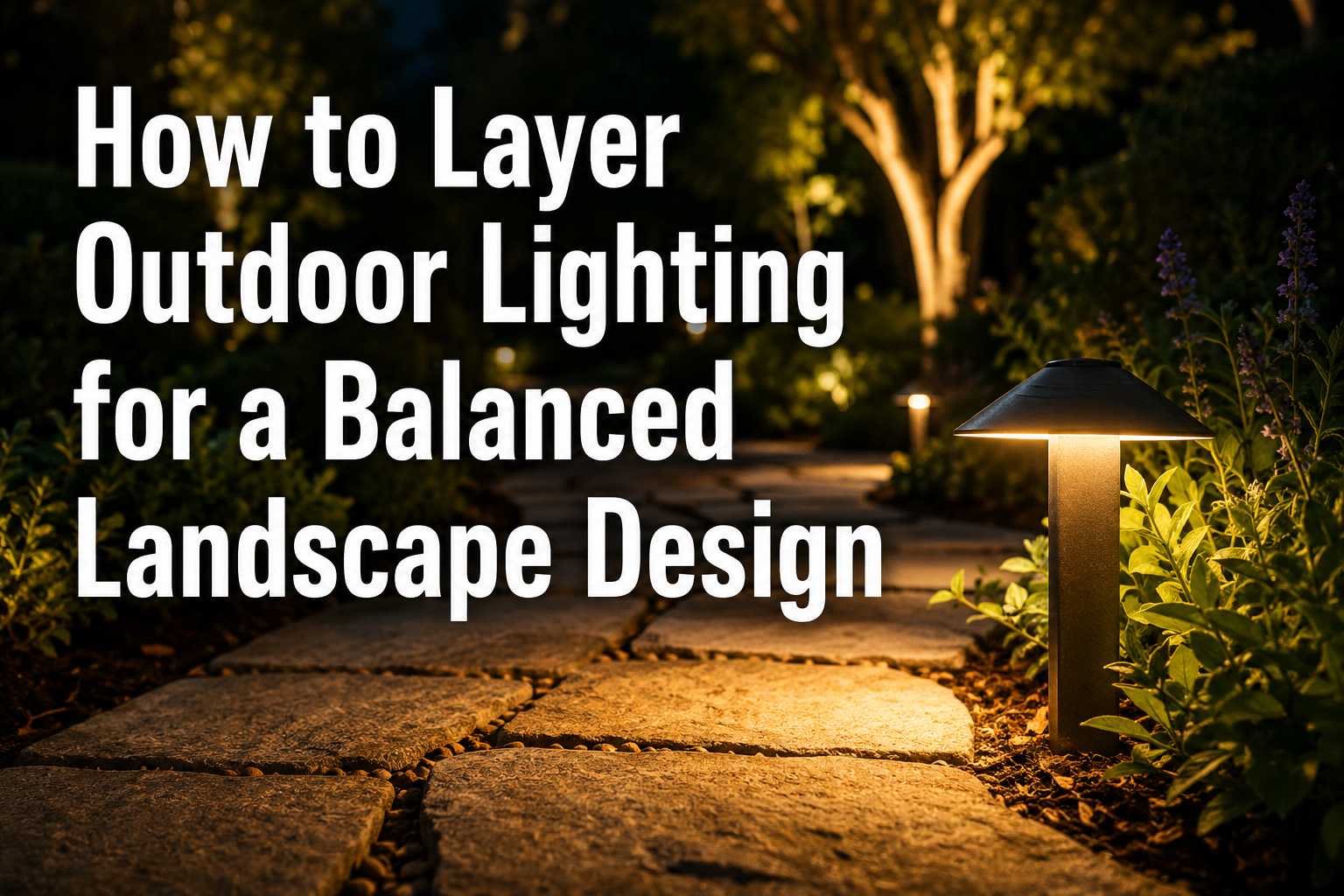 How to Layer Outdoor Lighting for a Balanced Landscape Design