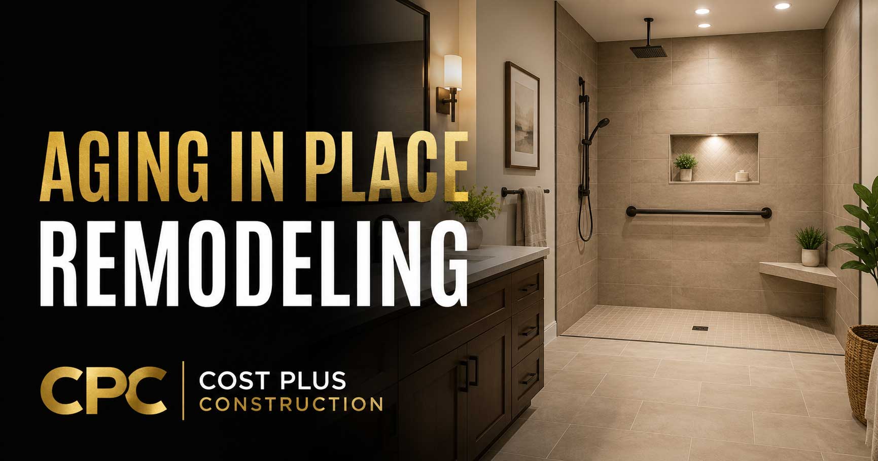 Aging in Place Home Remodeling by Cost Plus Construction in Houston